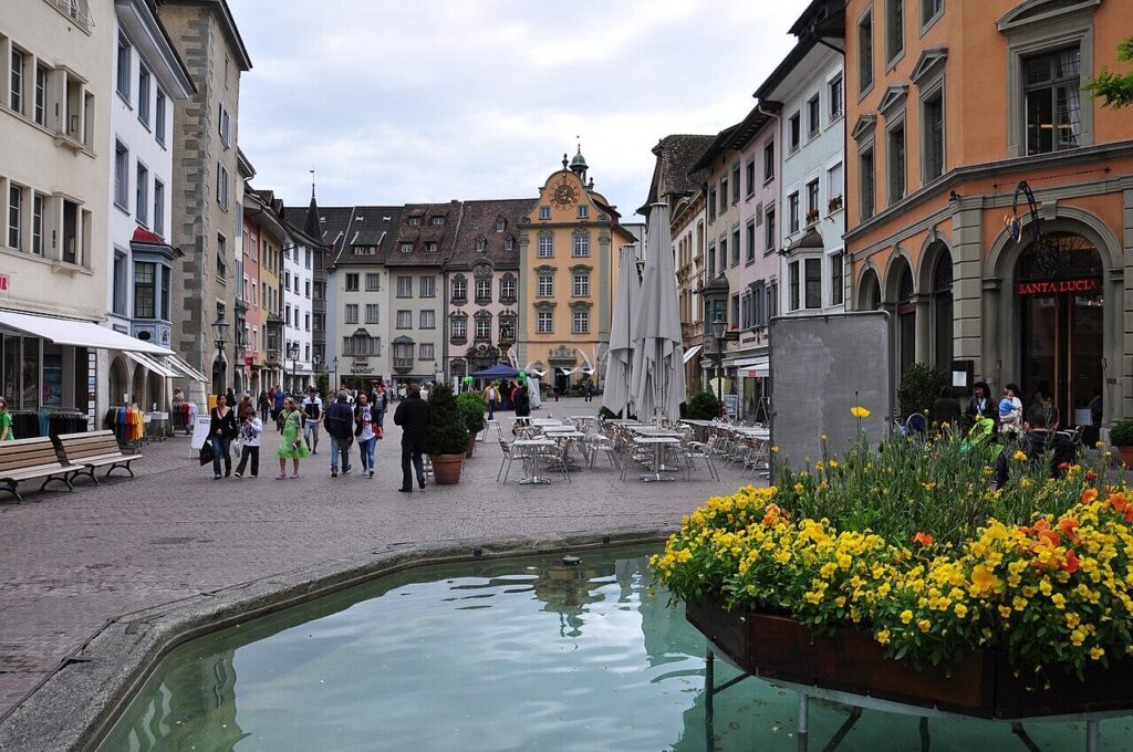 El casco antiguo de Schaffhausen (Altstadt)